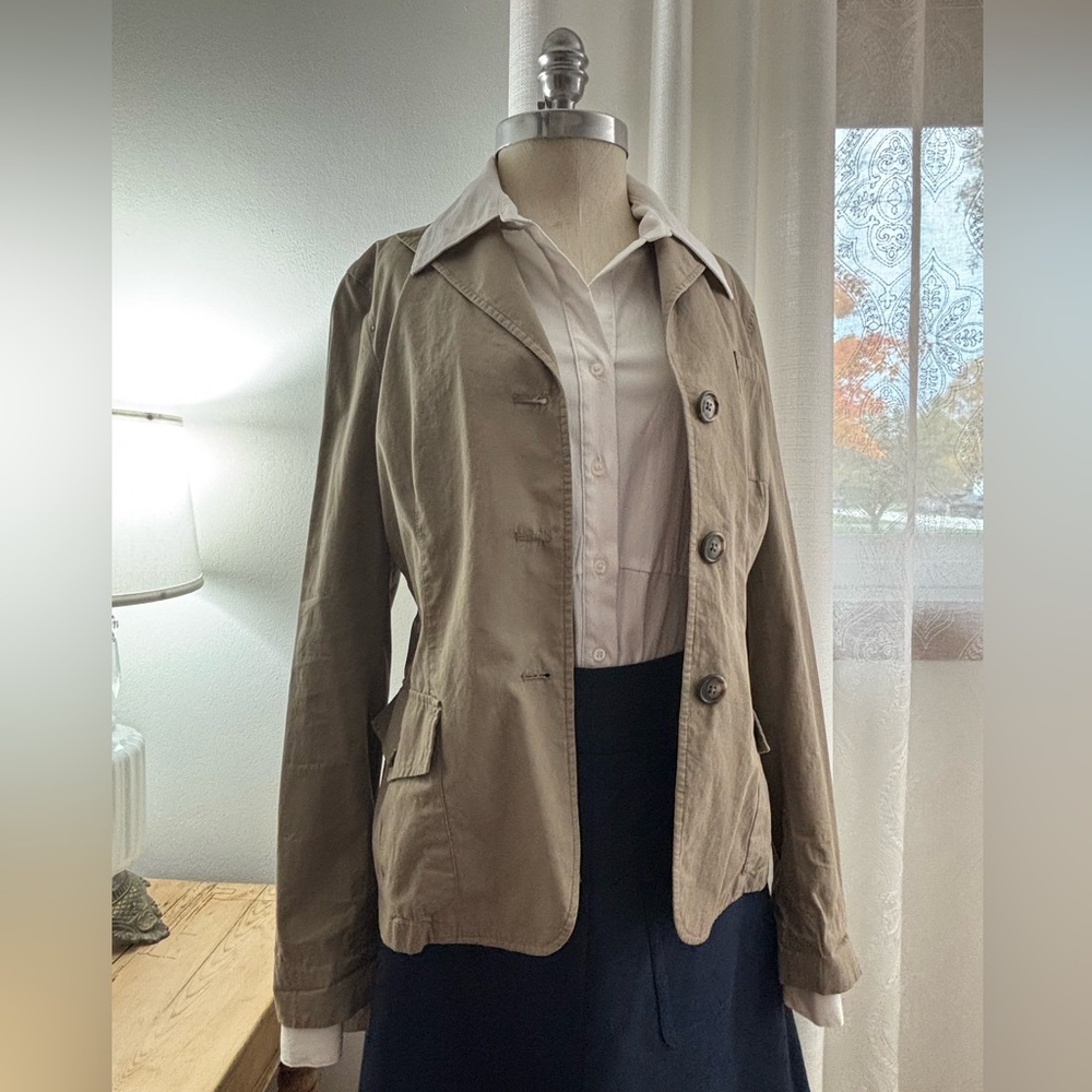 Lauren Ralph Lauren Khaki Jacket, LG, VGUC
